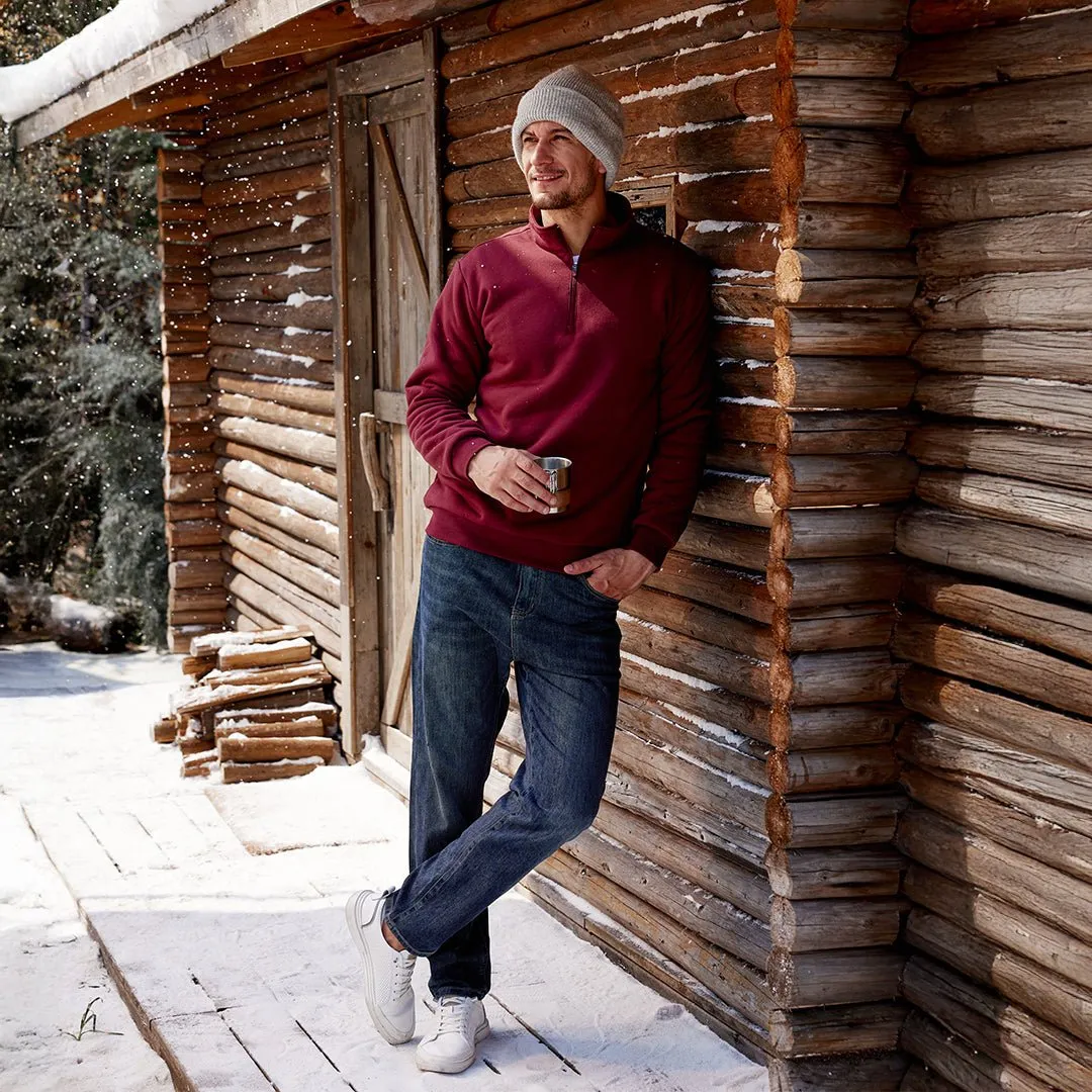 Men's Quarter Zip Fleece Pullover Warm Winter Sweatshirt sold by Tacvasen product image thumbnail 4