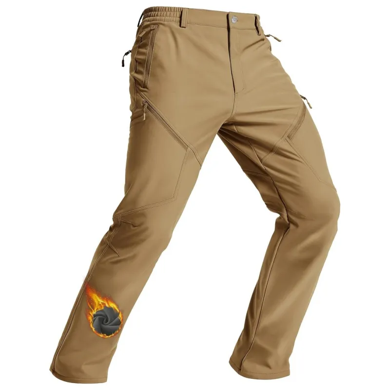Men's Winter Fleece Lined Waterproof Hiking Pants sold by Tacvasen