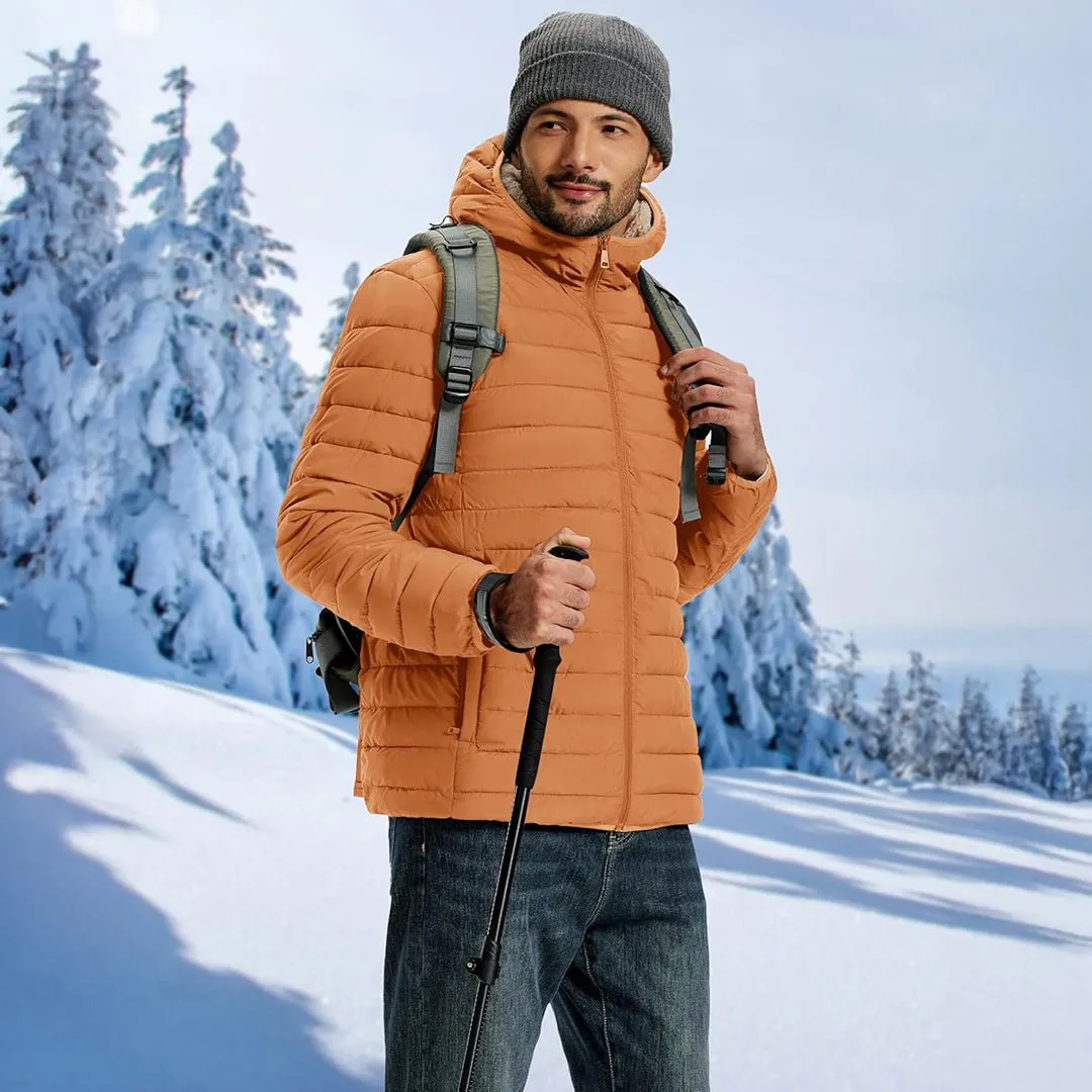 Men's Insulated Puffer Jacket Hooded Warm Winter Coat sold by Tacvasen product image thumbnail 3