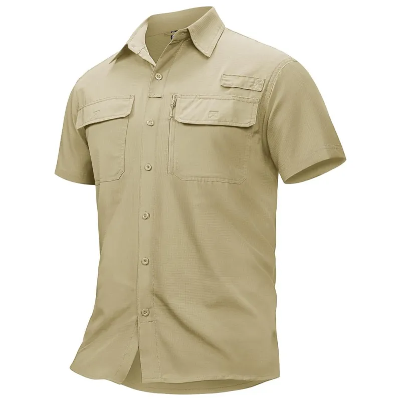 Men's Fishing Shirt UPF 50+ Lightweight Outdoor Shirt sold by Tacvasen