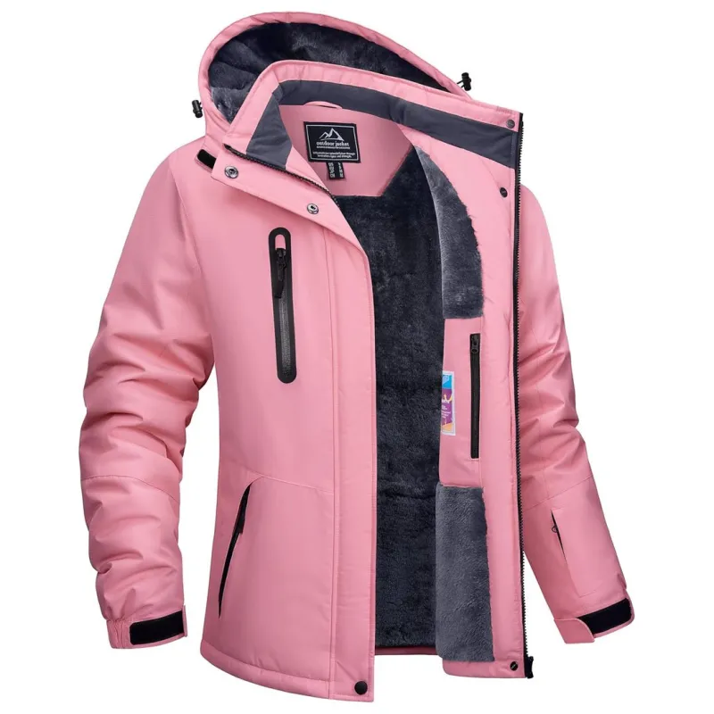 Women's Outdoor Waterproof Hooded Warm Winter Jacket sold by Tacvasen