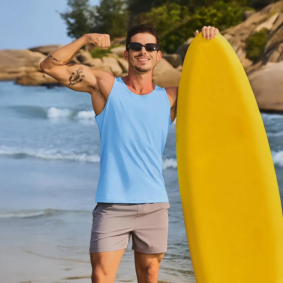 Men's UPF 50+ Quick Dry Workout & Gym Tank Top sold by Tacvasen product image thumbnail 3