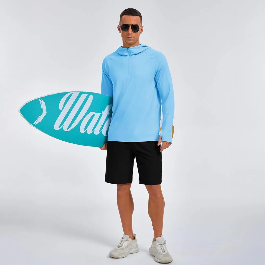 Quarter Zip UPF 50+ Sun Protection Hoodie Shirts sold by Tacvasen product image thumbnail 4
