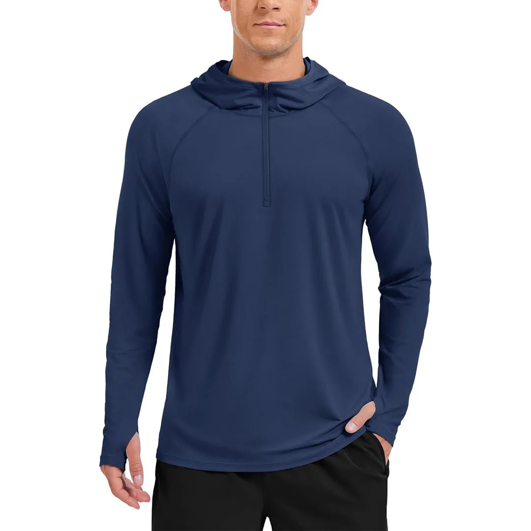 Quarter Zip UPF 50+ Sun Protection Hoodie Shirts sold by Tacvasen product image thumbnail 5