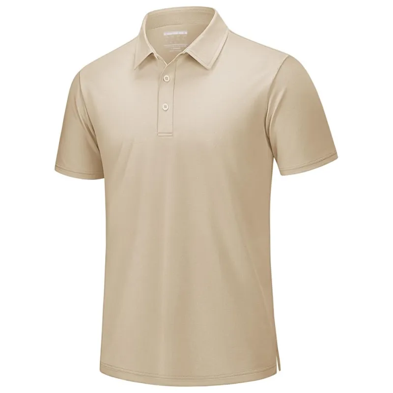 Men's Pique Polo Shirt Short Sleeve Cooling Golf Top sold by Tacvasen