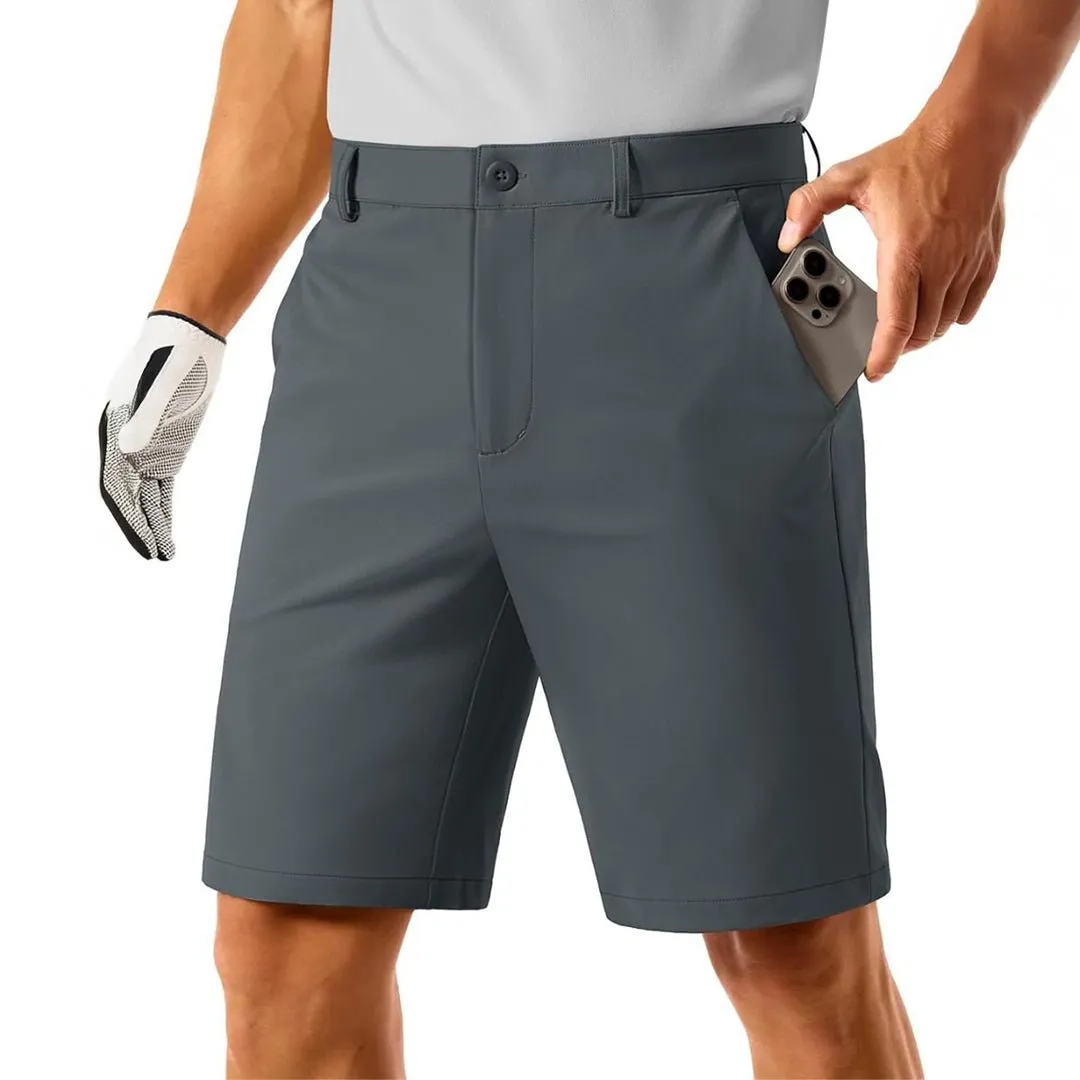 Men's Golf Quick Dry Casual Flat Front Shorts with 4 Pockets sold by Tacvasen product image thumbnail 4
