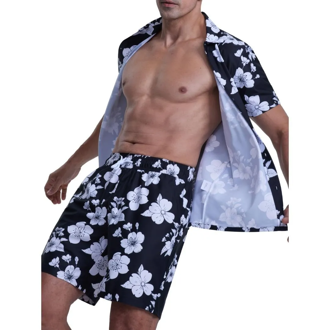 Men's Hawaiian Beach Set 2-Piece Set Summer Outfit Floral Set sold by Tacvasen product image thumbnail 5