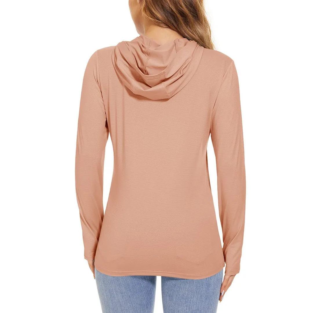 Women's UPF 50+ Sun Protection Long Sleeve Hoodies Shirts sold by Tacvasen product image thumbnail 3