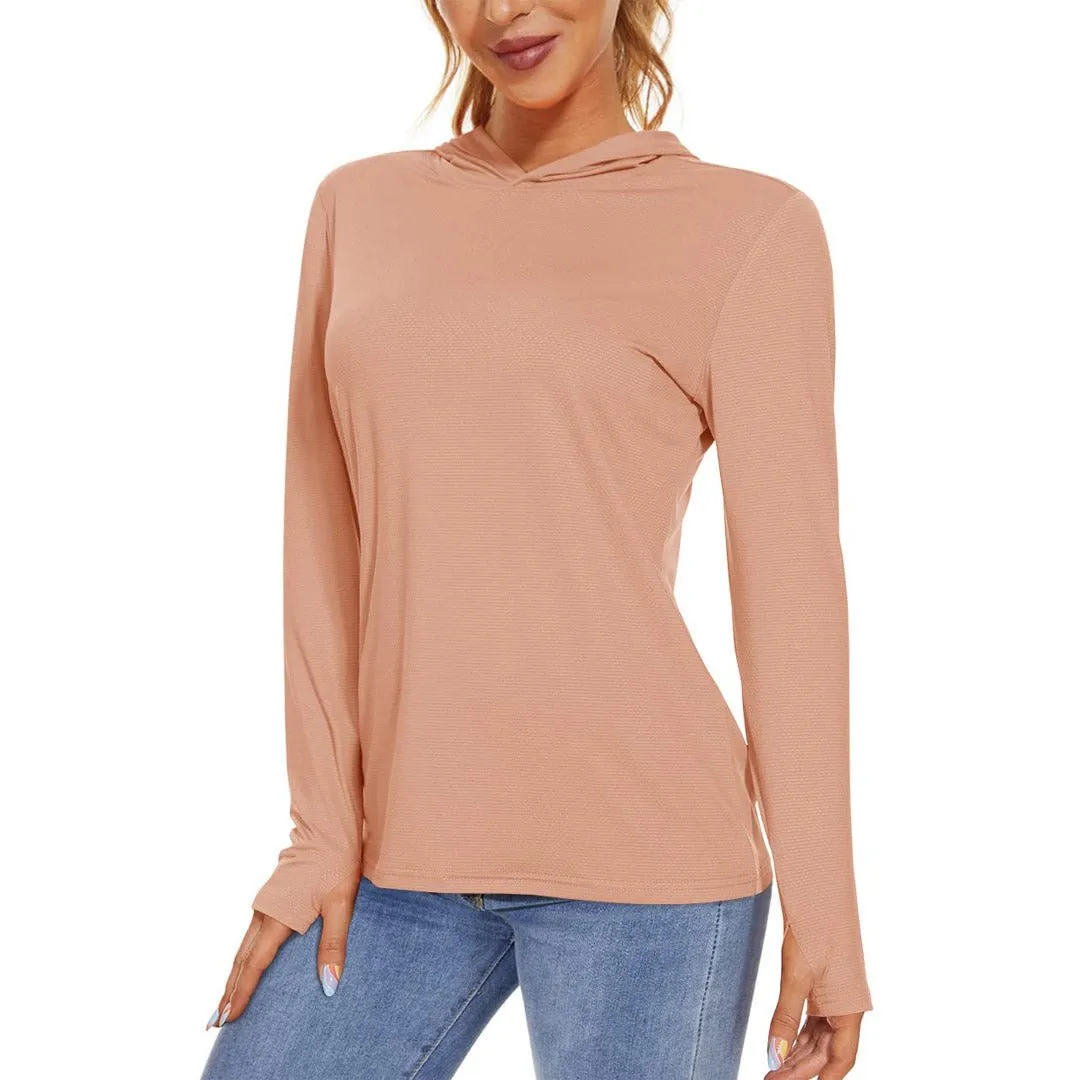 Women's UPF 50+ Sun Protection Long Sleeve Hoodies Shirts sold by Tacvasen