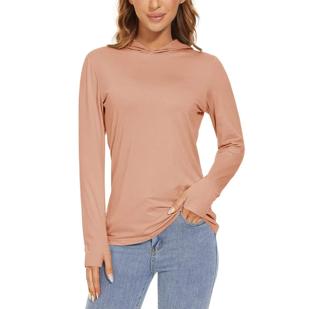 Women's UPF 50+ Sun Protection Long Sleeve Hoodies Shirts sold by Tacvasen product image thumbnail 2