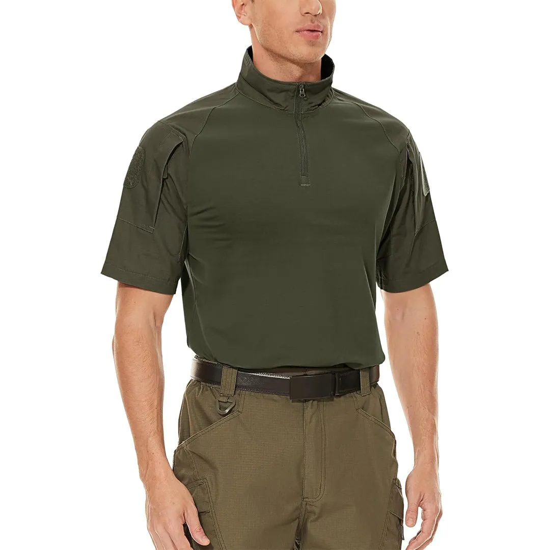 Men's Tactical Combat Shirt Ripstop Performance Tee sold by Tacvasen