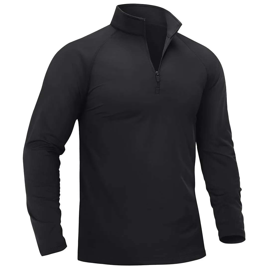 Men's 1/4 Zip Athletic Pullover Fleece Lined Sweatshirts sold by Tacvasen