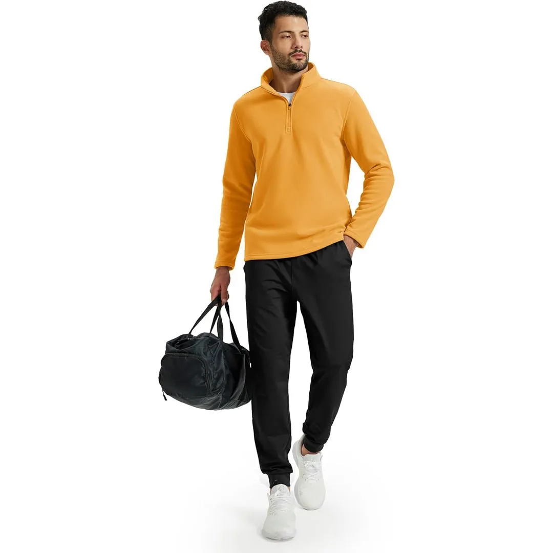 Men's Pullover Workout Fleece 1/4 Zip Uncw Vintage Sweatshirts sold by Tacvasen product image thumbnail 3