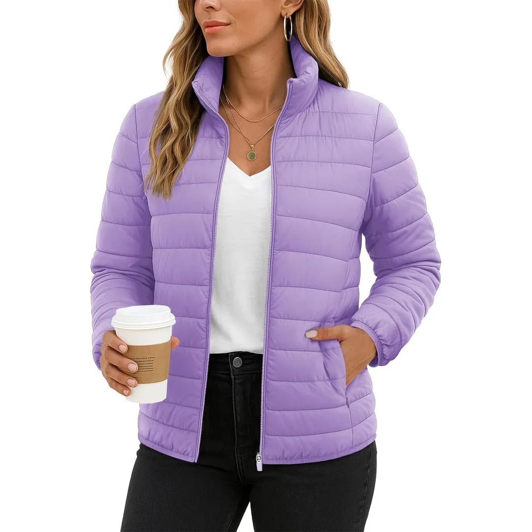 Women's Quilted Puffer Jacket Lightweight Warm Coat sold by Tacvasen product image thumbnail 2