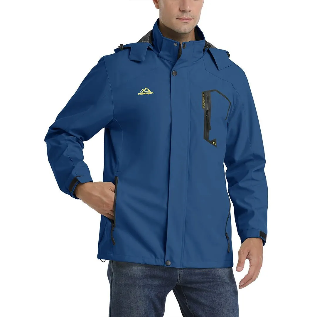 Men's Waterproof Outdoor Hiking Jacket with Zipped Pockets sold by Tacvasen product image thumbnail 3
