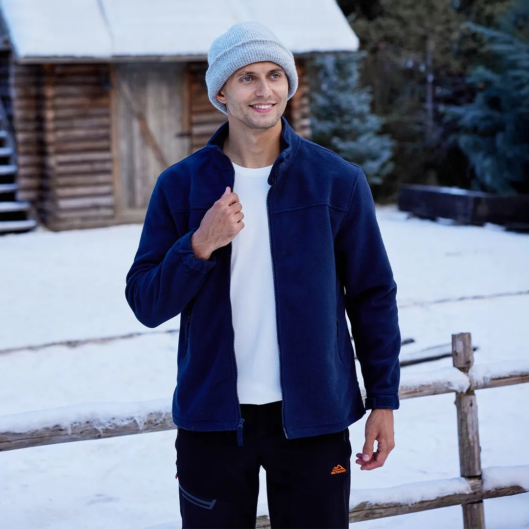 Men's Lightweight Full Zip Casual Fleece Jacket sold by Tacvasen product image thumbnail 2