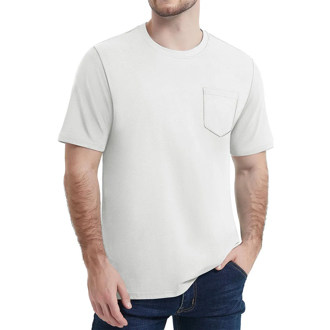 Men's Pocket Shirts Summer Casual T-shirts sold by Tacvasen
