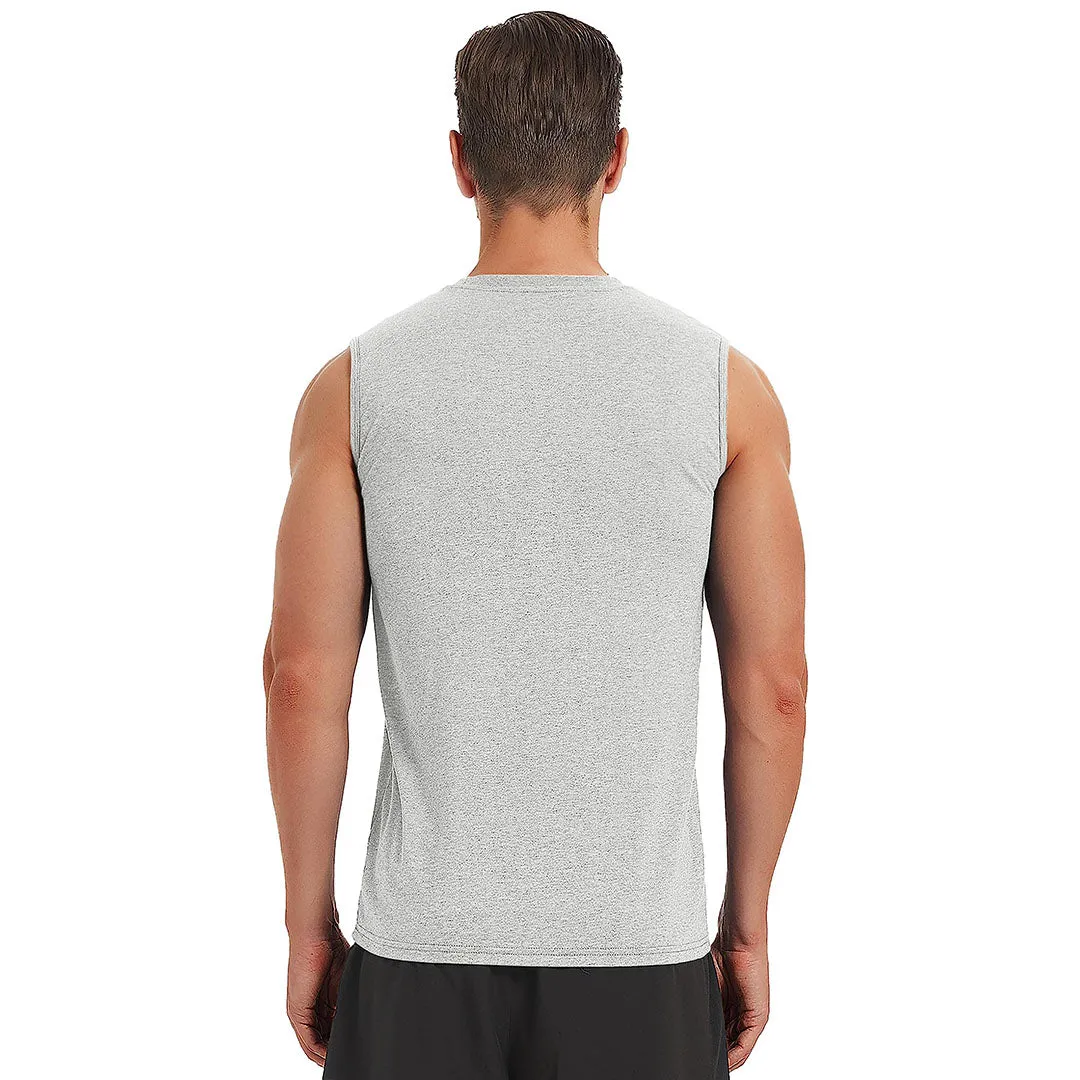 Men's Bodybuilding Tank Tops Cotton Workout T-Shirts sold by Tacvasen product image thumbnail 2
