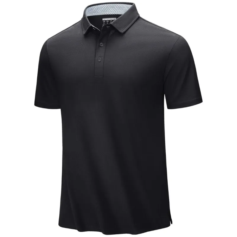 Men's Cotton Pique Short Sleeve Classic Fit Polo Shirt sold by Tacvasen