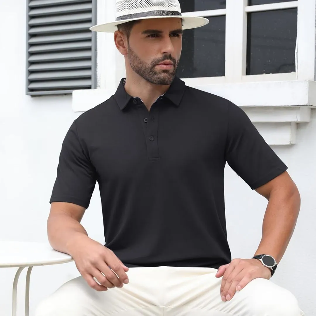 Men's Cotton Pique Short Sleeve Classic Fit Polo Shirt sold by Tacvasen product image thumbnail 2