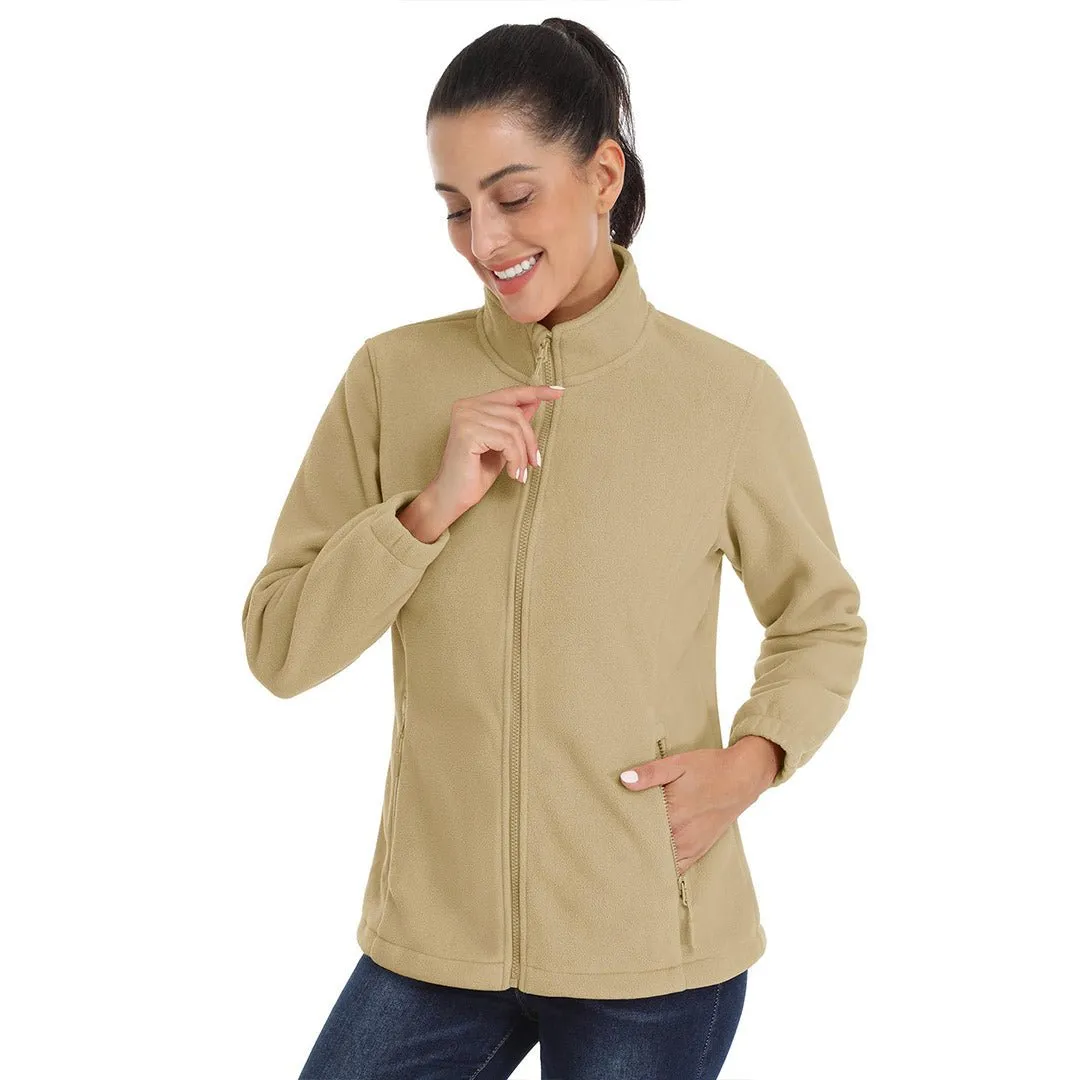 Women's Fleece Full Zip Lightweight Jacket sold by Tacvasen product image thumbnail 5