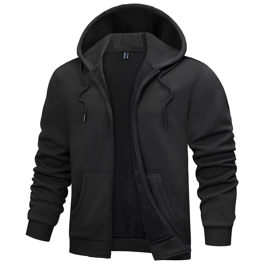 Men's Full Zip-Up Casual Active Hoodie sold by Tacvasen product image thumbnail 5