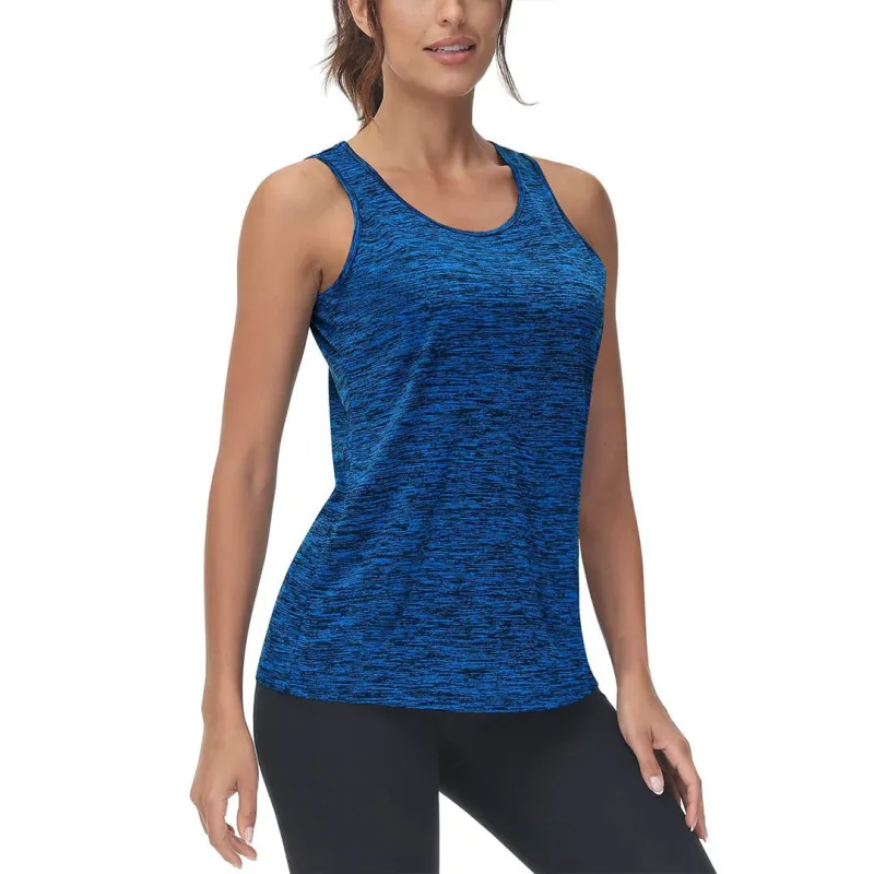 Women's Lightweight Athletic Yoga Crewneck Tank Tops sold by Tacvasen