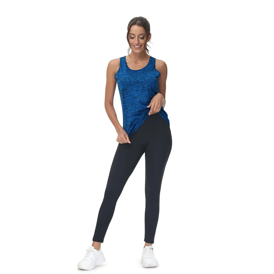 Women's Lightweight Athletic Yoga Crewneck Tank Tops sold by Tacvasen product image thumbnail 4