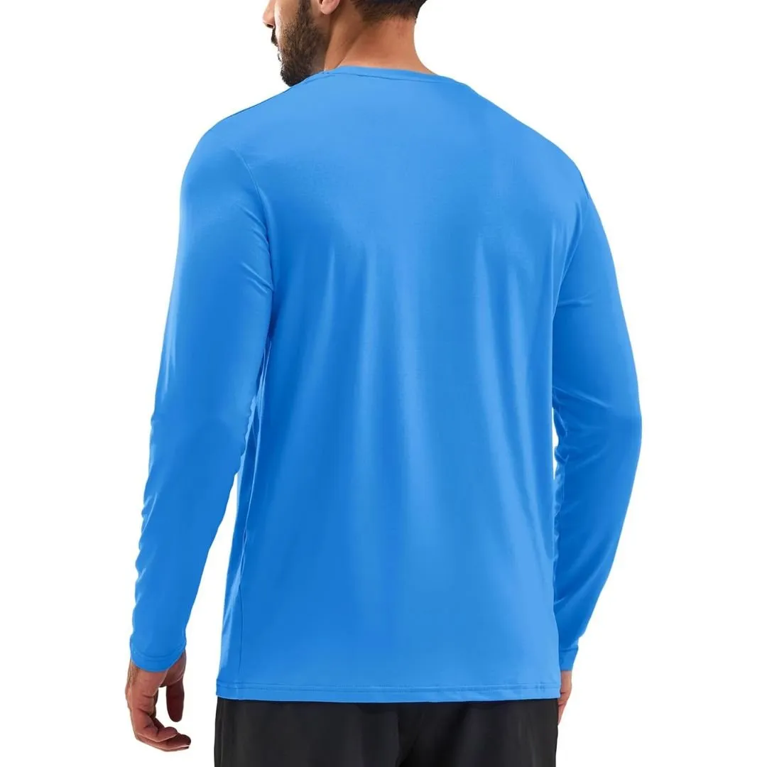 Men's UPF 80+ Sun Shirt Long Sleeve Rashguard Quick Dry Swim sold by Tacvasen product image thumbnail 4