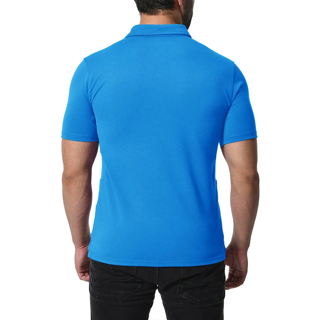 Men's Golf Tennis Casual Outdoor Summer Polo Collared Shirt sold by Tacvasen product image thumbnail 3