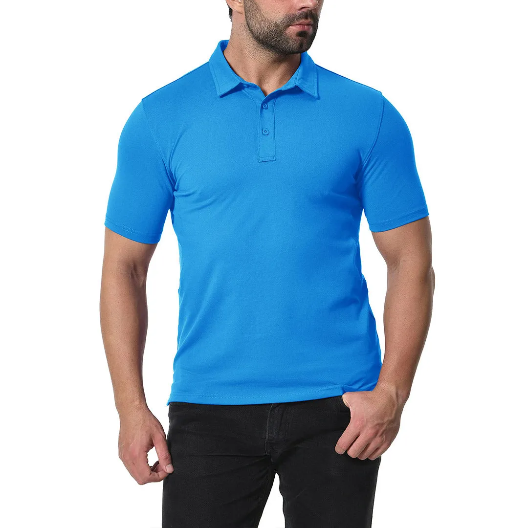 Men's Golf Tennis Casual Outdoor Summer Polo Collared Shirt sold by Tacvasen product image thumbnail 2