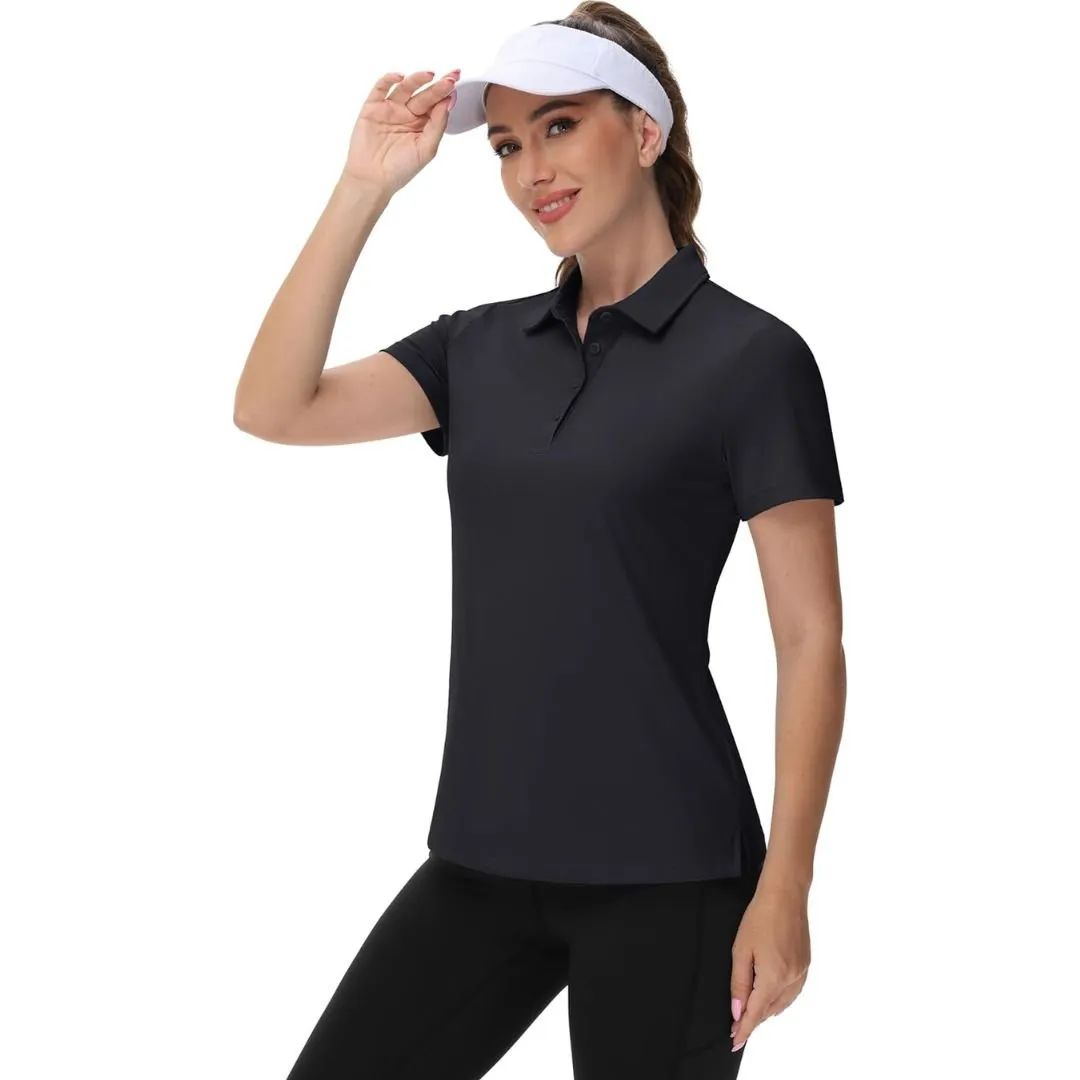 Women's UPF 50+ Sun Protection Golf Quick-Dry Polo Shirts sold by Tacvasen product image thumbnail 2