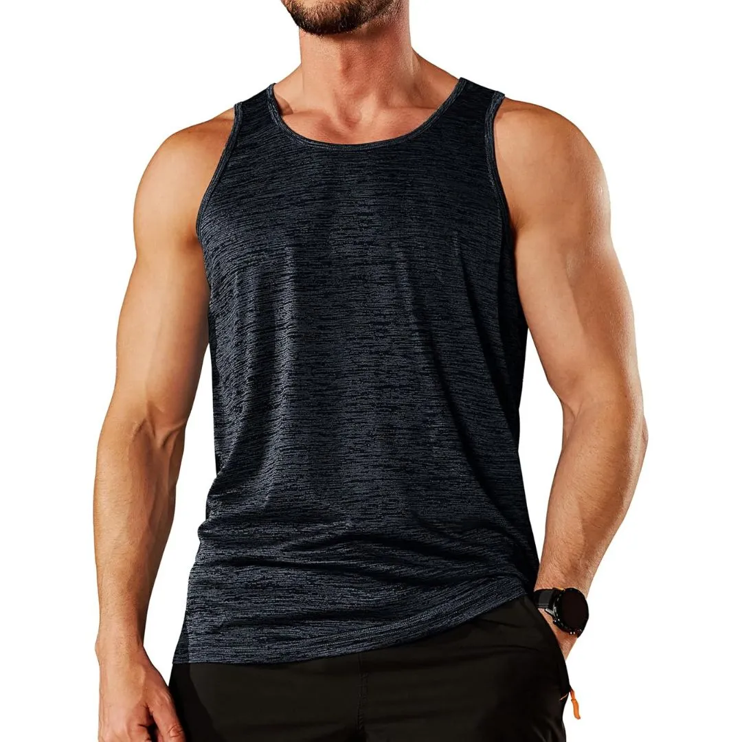 Men's Tank Tops Quick Dry Sleeveless Workout T-shirts sold by Tacvasen