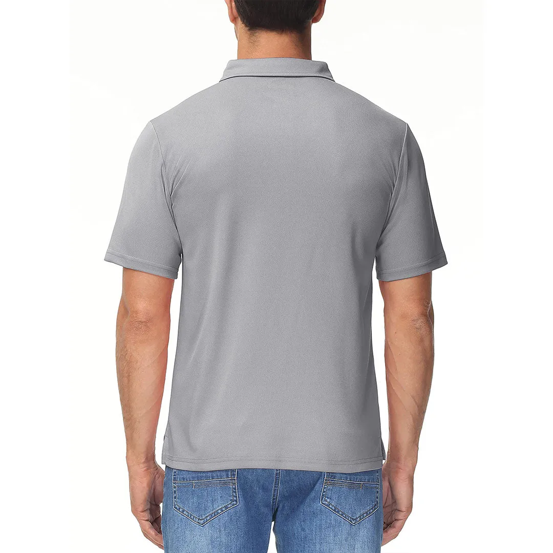 Men's Lightweight Hiking Fishing Polo Shirts sold by Tacvasen product image thumbnail 3