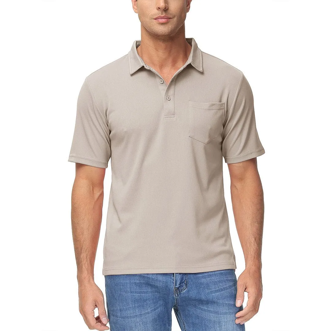 Men's Lightweight Hiking Fishing Polo Shirts sold by Tacvasen product image thumbnail 5