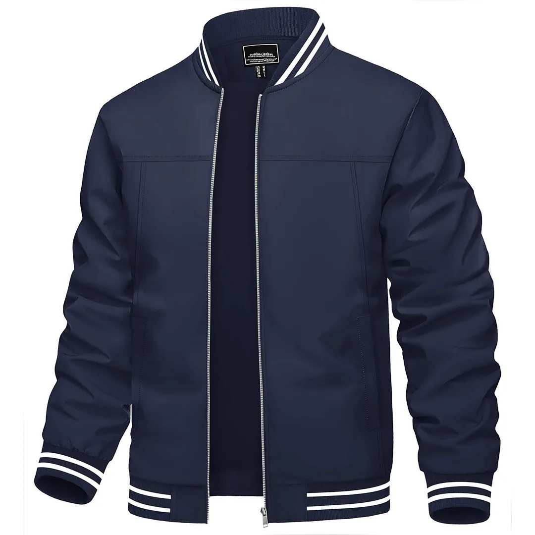 Men's Spring Lightweight Bomber Jacket Casual Windbreaker sold by Tacvasen product image thumbnail 4