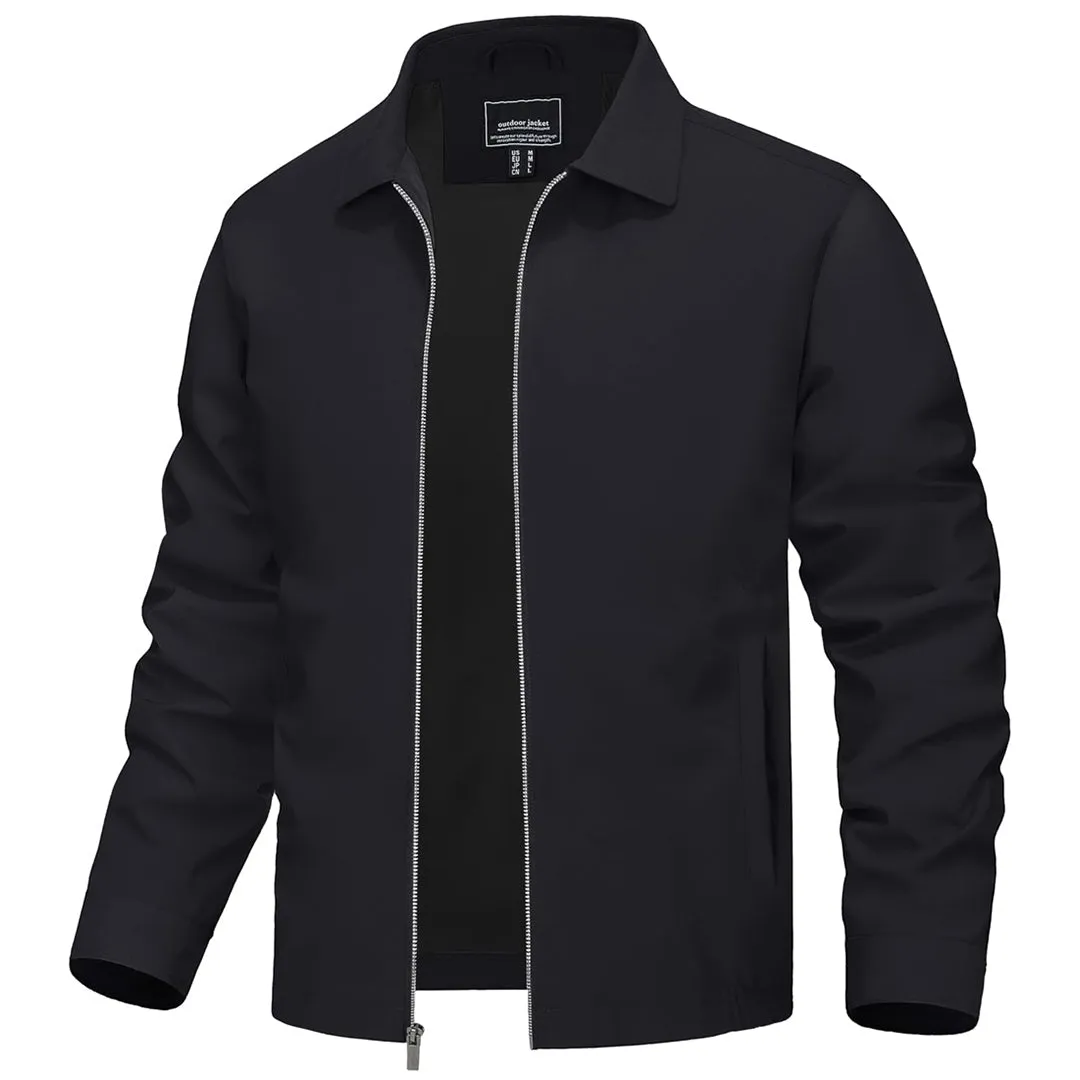 Men's Lightweight Spring Jacket - Water Repellent Bomber Windbreaker sold by Tacvasen