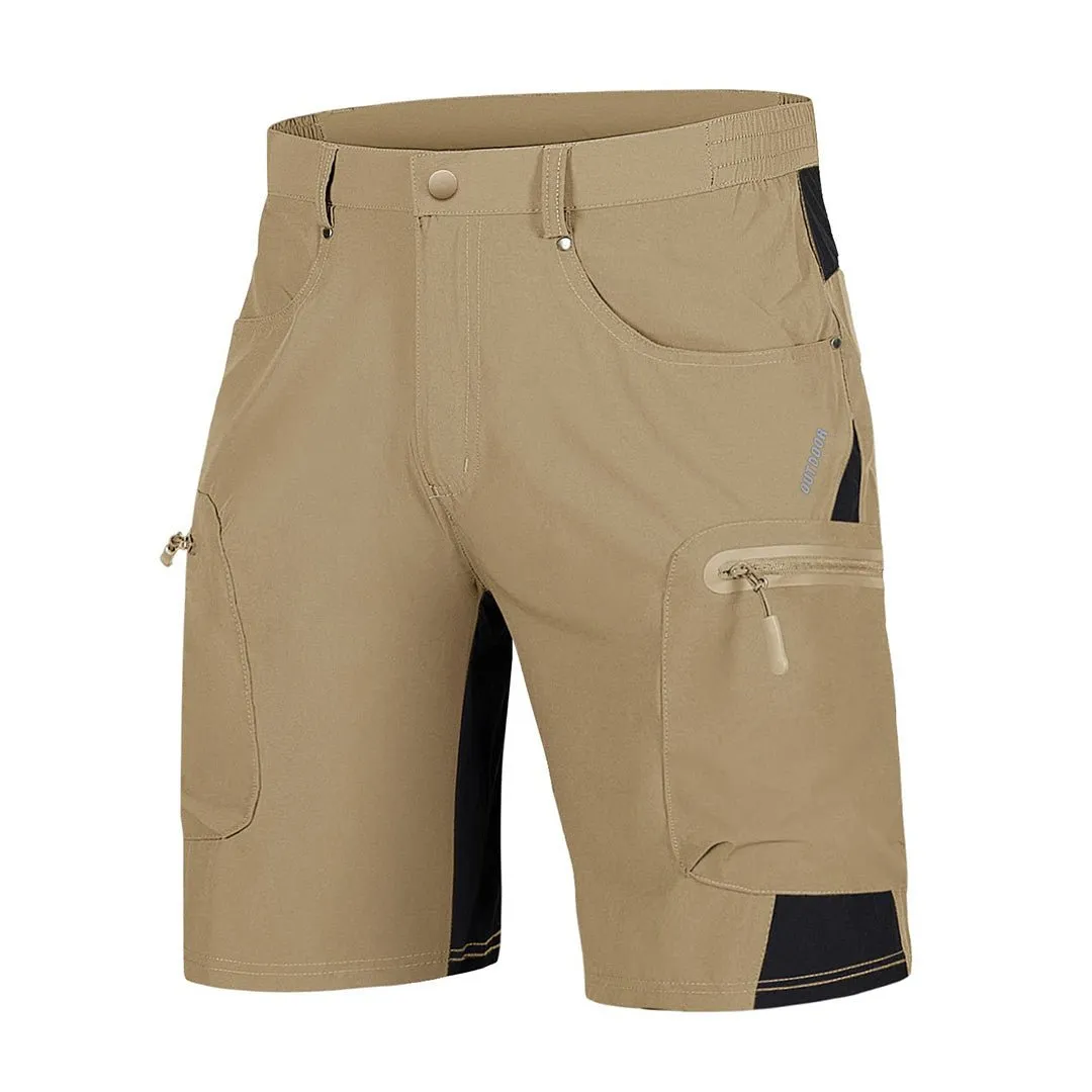 Men's Quick Dry Multi Pockets Hiking Cargo Shorts sold by Tacvasen
