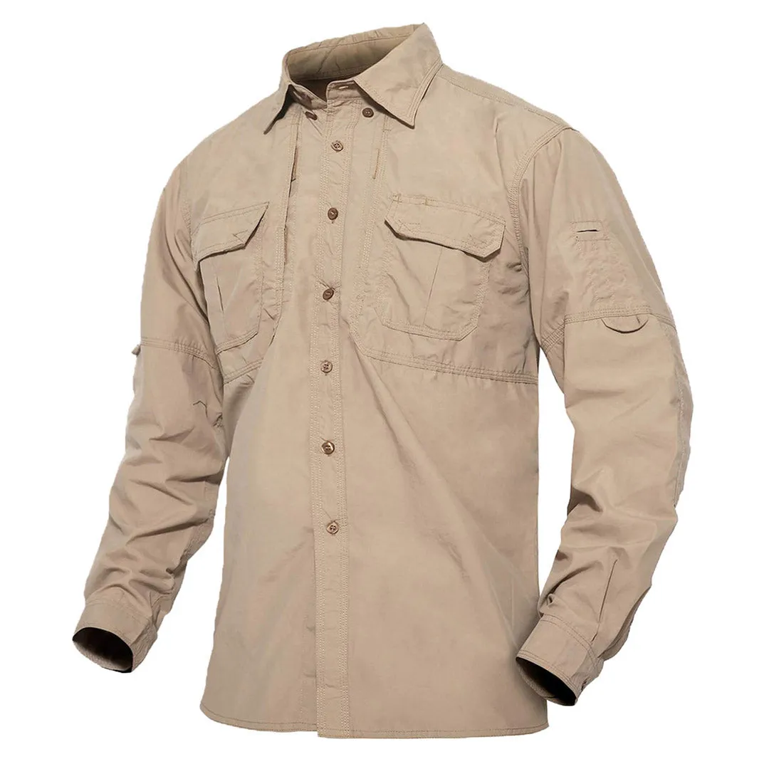 Men's Breathable Quick Dry Long Sleeve Shirts sold by Tacvasen product image thumbnail 5