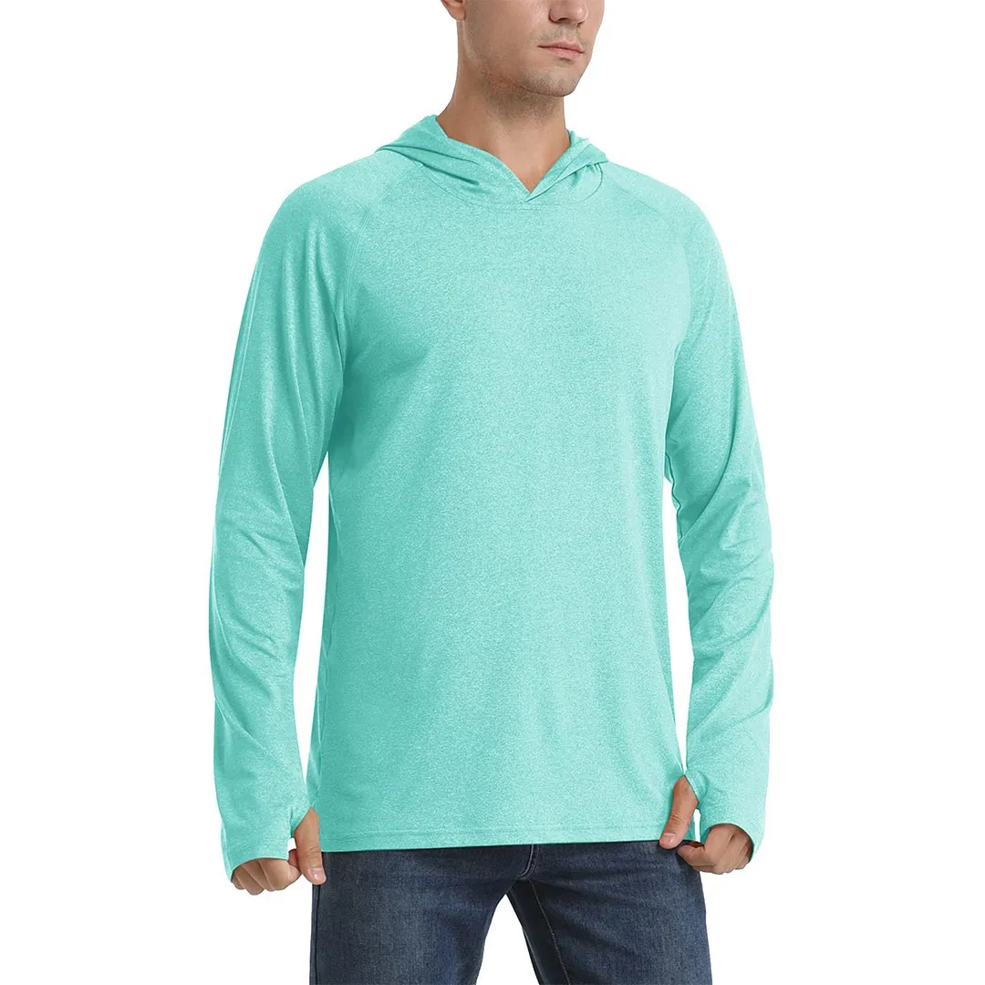 Men's UPF 50+ Sun Protection Hoodies with Thumb Holes sold by Tacvasen product image thumbnail 2