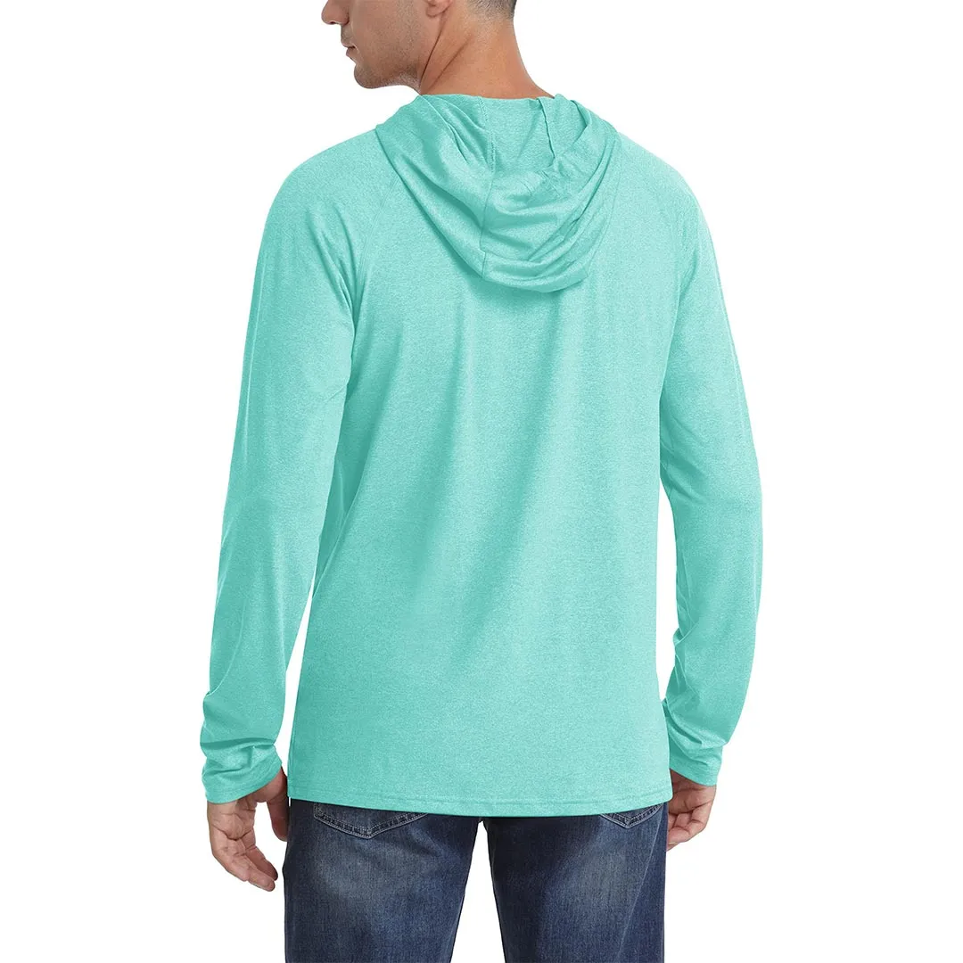 Men's UPF 50+ Sun Protection Hoodies with Thumb Holes sold by Tacvasen product image thumbnail 3