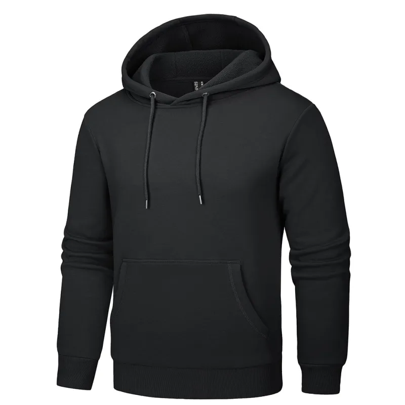 Men's Pullover Fleece Zip Up Hoodie Cotton Casual Lightweight Sweatshirt sold by Tacvasen