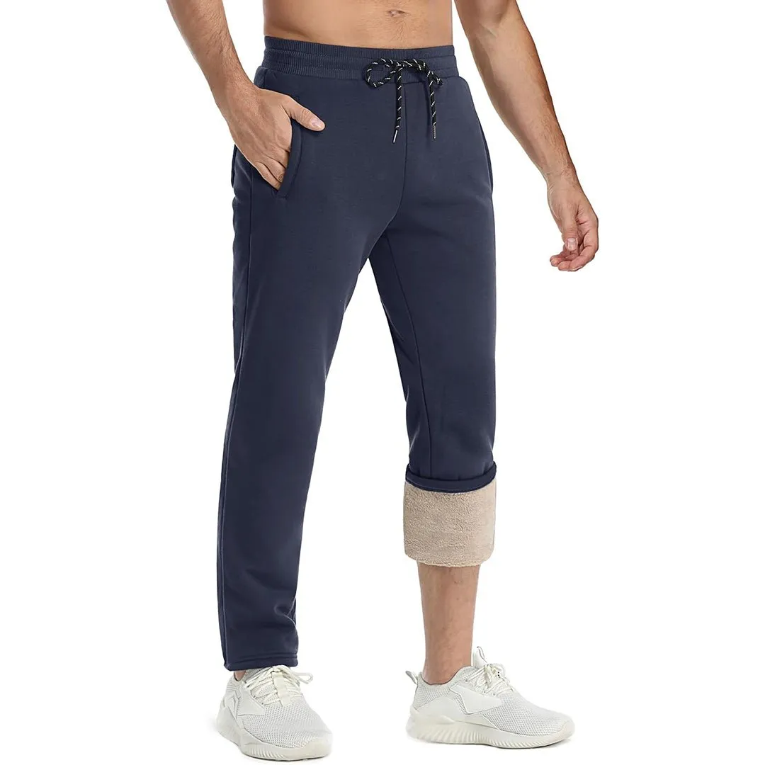 Men's Winter Fleece Sherpa Lined Sweatpants Thicken Warm Jogger Pants sold by Tacvasen product image thumbnail 5