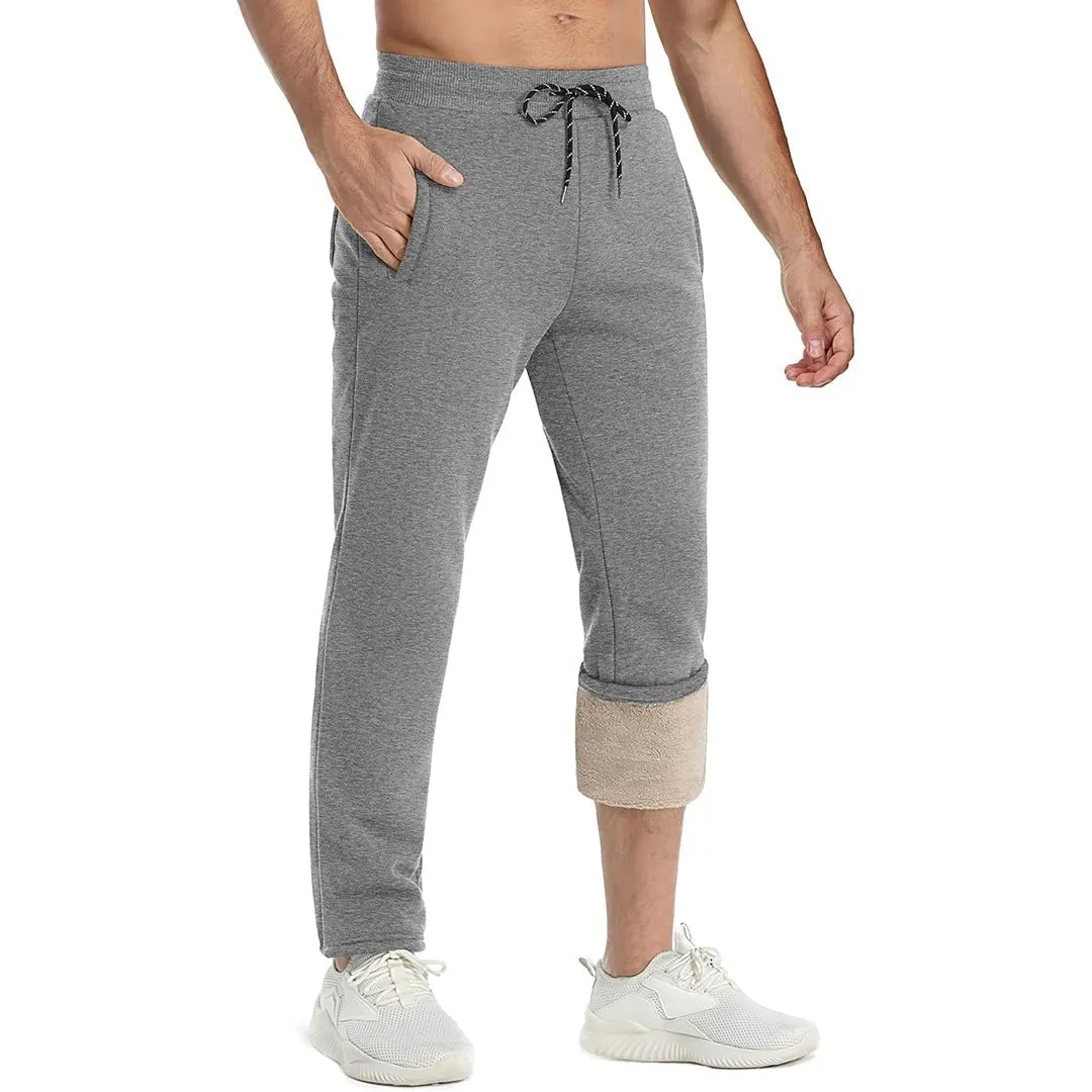 Men's Winter Fleece Sherpa Lined Sweatpants Thicken Warm Jogger Pants sold by Tacvasen