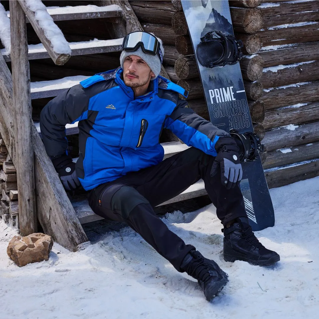 Men's Windproof Fleece Lined Ski Jacket with Multiple Pockets sold by Tacvasen product image thumbnail 4