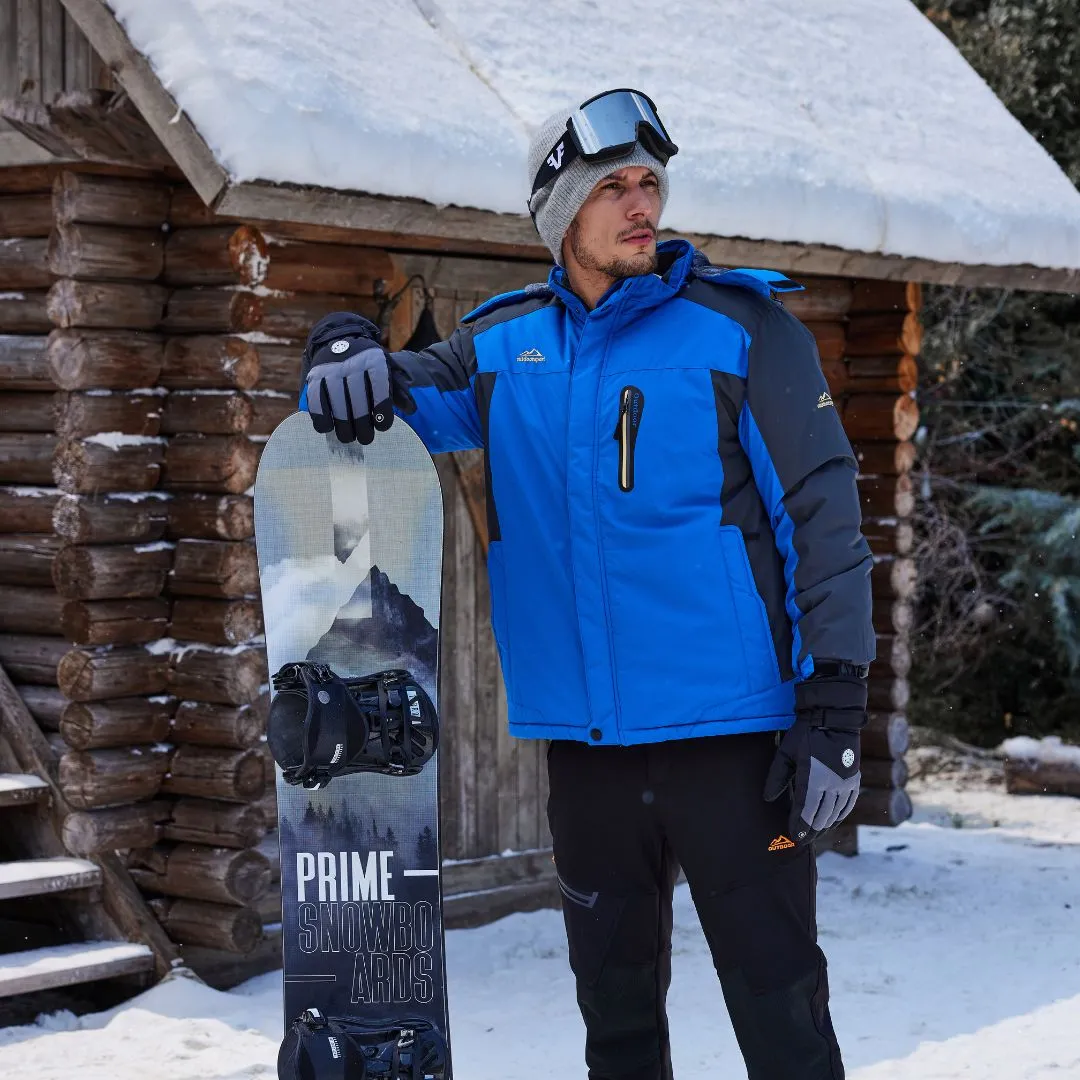 Men's Windproof Fleece Lined Ski Jacket with Multiple Pockets sold by Tacvasen product image thumbnail 2