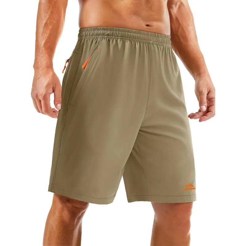 Men's Running Workout Shorts Quick Dry with Pockets sold by Tacvasen