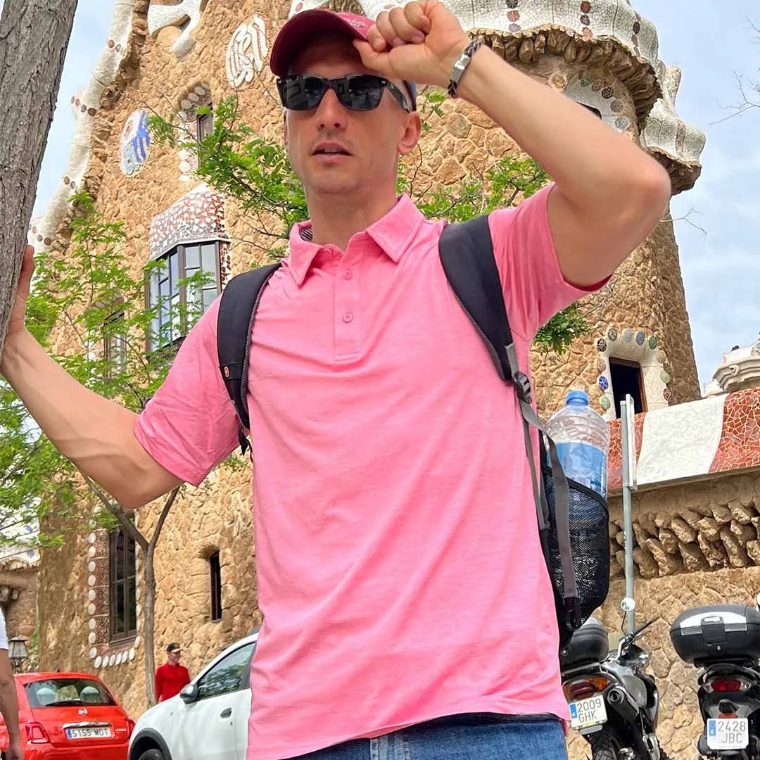 Men's Casual Polo Golf Shirts Quick Dry 3 Buttons sold by Tacvasen product image thumbnail 4