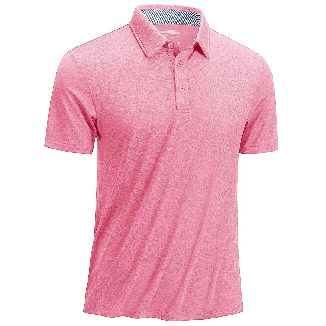 Men's Casual Polo Golf Shirts Quick Dry 3 Buttons sold by Tacvasen
