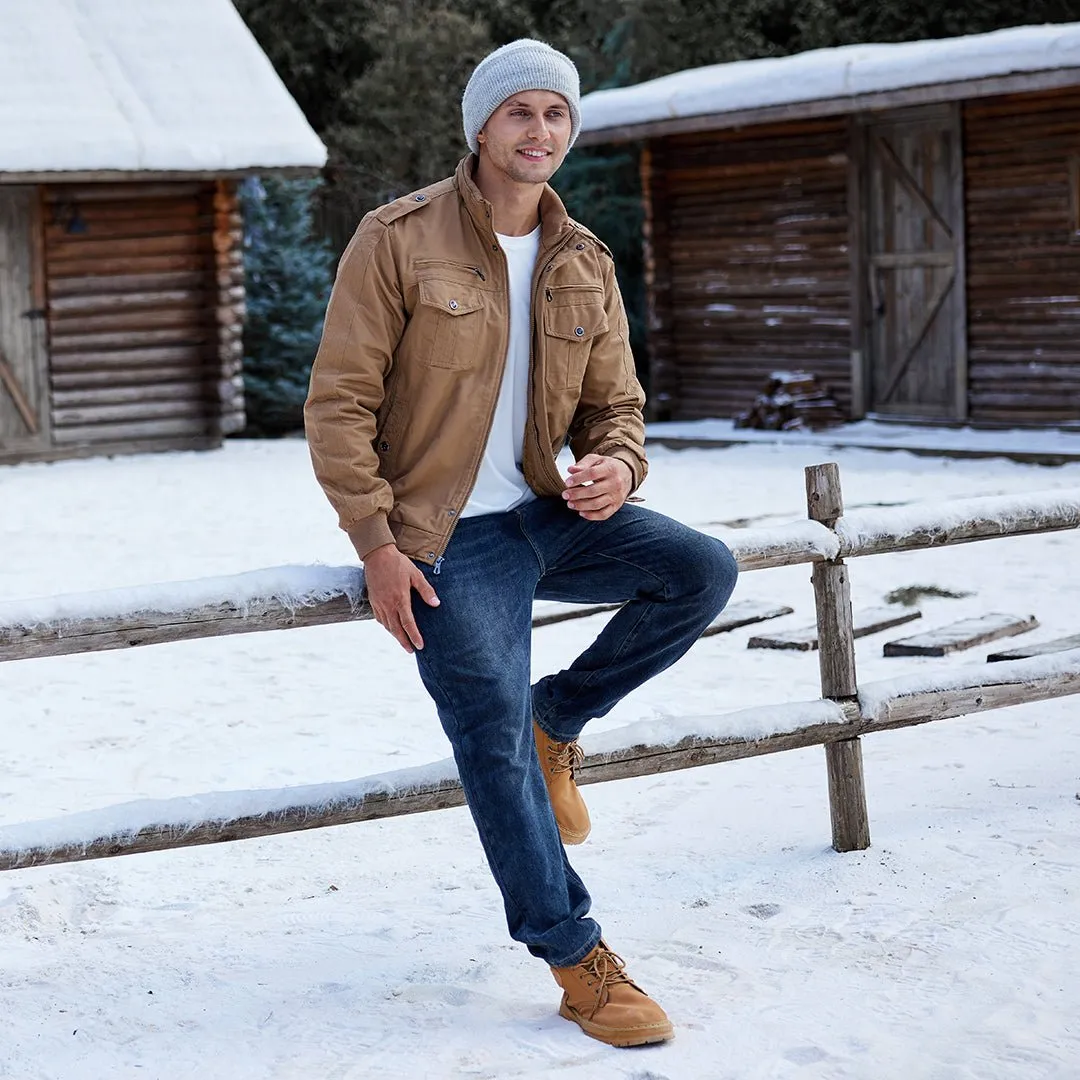 Men's Fleece Lined Tactical Bomber Jacket sold by Tacvasen product image thumbnail 4